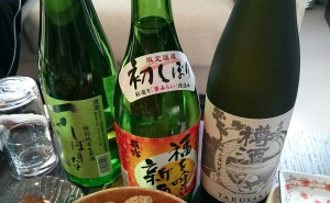 年始の会の日本酒